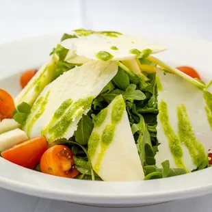 Salad with shaved Parmigiano