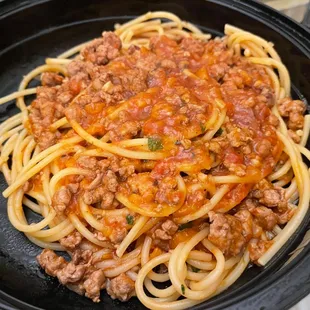 Very good Spaghetti Bolognese.