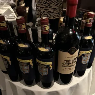 Wine selection display