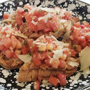 Bruschetta -- so fresh!! Enough for a full meal