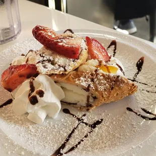 Cannoli imported from Milan with candied orange inside