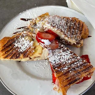 Nutella and Strawberry Croissant