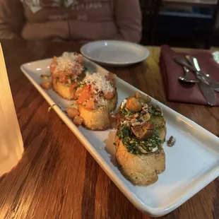 Vinaio Bruschetta and Classic Bruschetta