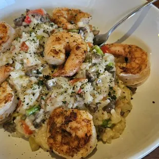 Shrimp risotto