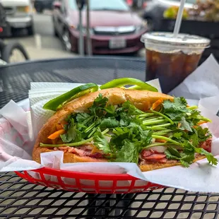 Vietnamese sandwich extra pate.