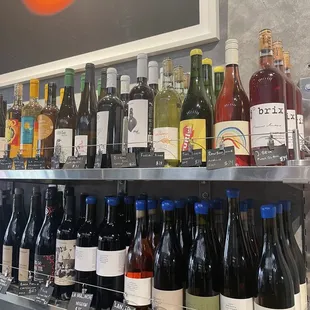 Large selection of wines! (Orange skin contact too!)