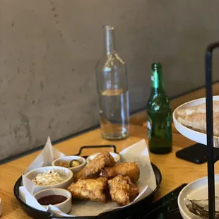 Fried chicken, bossam and oyster