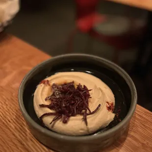 Hummus (~$15) with Basterma (+$5)