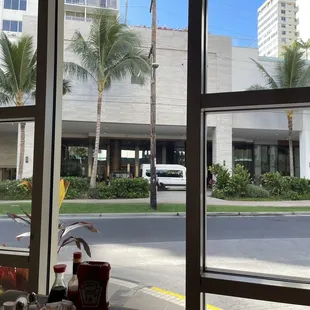 outside