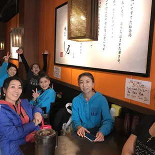 Lunchtime with the teachers class of Ilima Hula Studio in Nagoya.