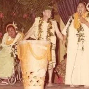 Founders of Ilima Hula Studio Henry Pa, Louise &amp; Luka Kaleiki.