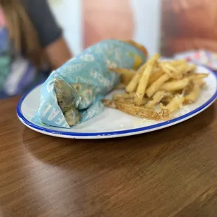 Kids Chicken Pita and Greek Style Fries