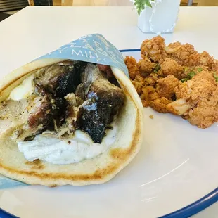 a plate of food