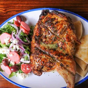 Rotisserie Half Chicken with Ilios Salad