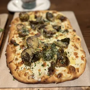Crispy Brussels Pizza...