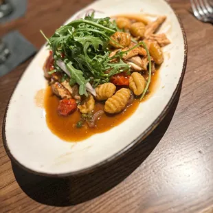 Chicken piccata with Demi glaze