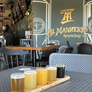 Flights on the patio