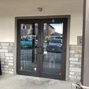 outside