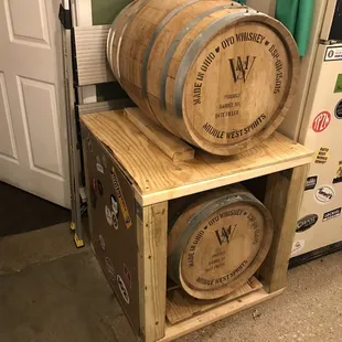 Barrel aged beers coming soon!
