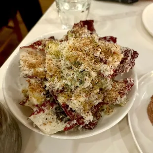 Chicory Salad! Chilled, Buttemilky, Crunchy, unlike anything you can make in your kitchen. Even if you are a salad goddess.