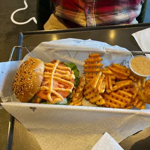 The Godfather with waffle fries