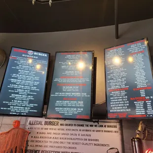 menus and prices