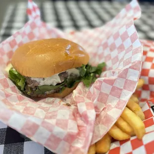 Japanese Wagyu burger with pineapple
