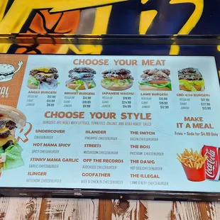 Burger menu
