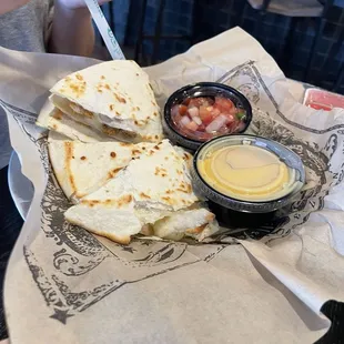 Kids chicken quesadilla