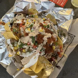 Carnitas nachos