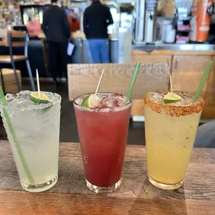 Different flavored margs