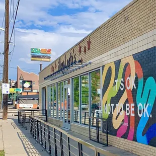 the outside of the store