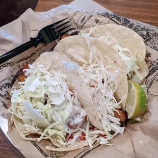 Baja fish tacos