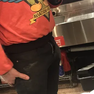 Mans needs some new pants but he doesnt want new pants!