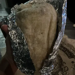A massive burrito.