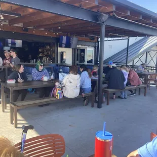 Outdoor dining on a nice day!