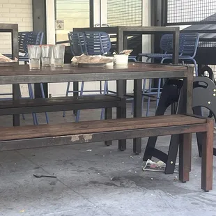 This is how the whole outdoor area looked.