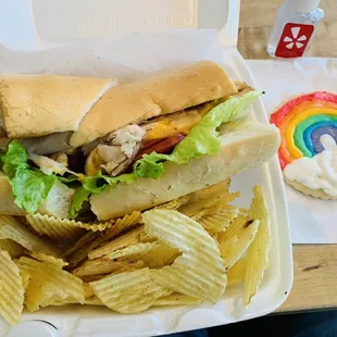 Turkey Club and rainbow Decorated Iced Cookies