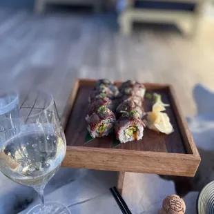 sushi, sushi and sashimi, food, sashimi