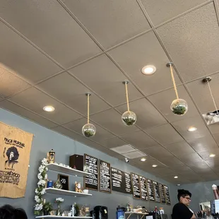 people sitting at the counter