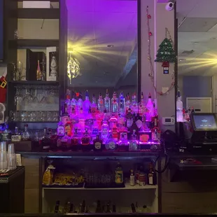 a purple light