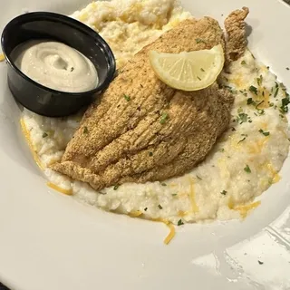 Catfish & Grits w/ remoulade sauce