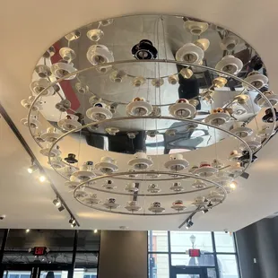 Espresso cup chandelier