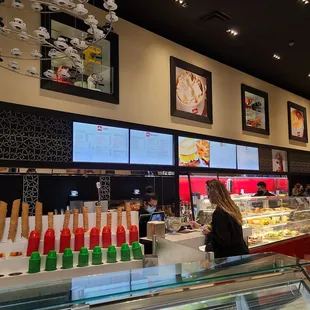 interior, sushi and sashimi