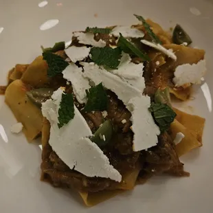Parpadelle with lamb ragu