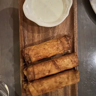 a plate of food on a table