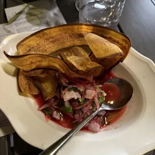 Hibiscus & Strawberry Ceviche