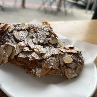 a piece of dessert on a plate