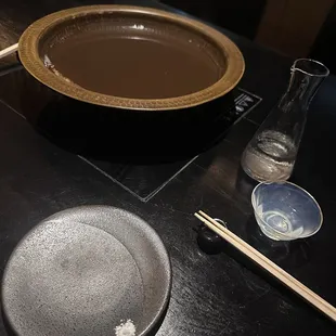 Sake and hot pot