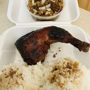 2 hot item special - Chicken inasal and sisig